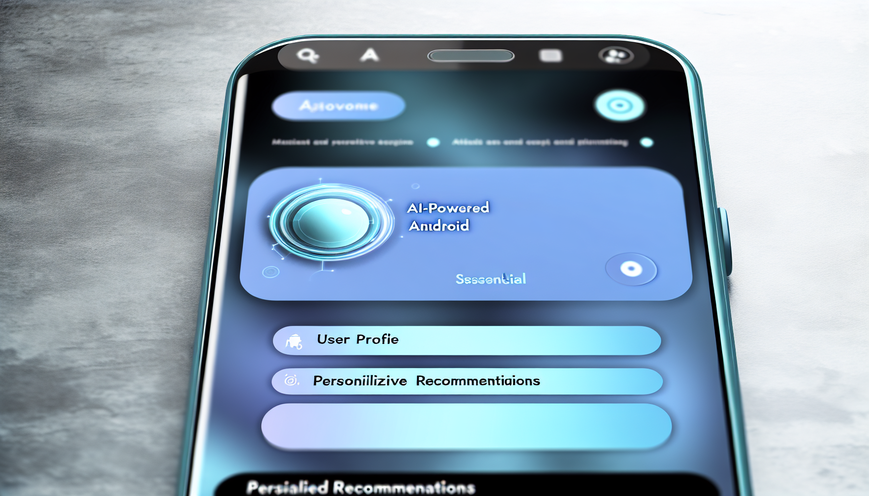 AI-Powered Android App Interface