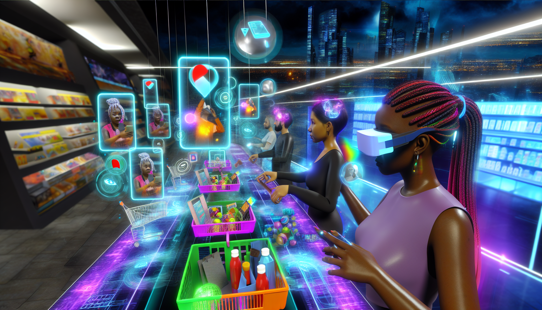 An AR-enhanced shopping experience in the metaverse