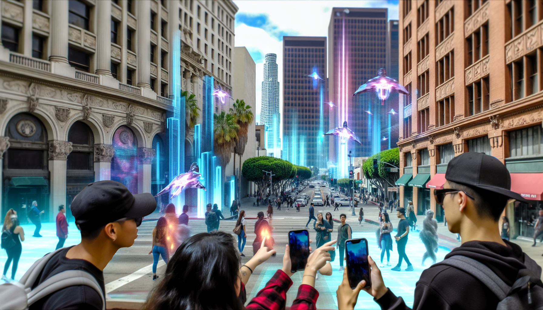 A vibrant AR experience on the streets of Los Angeles
