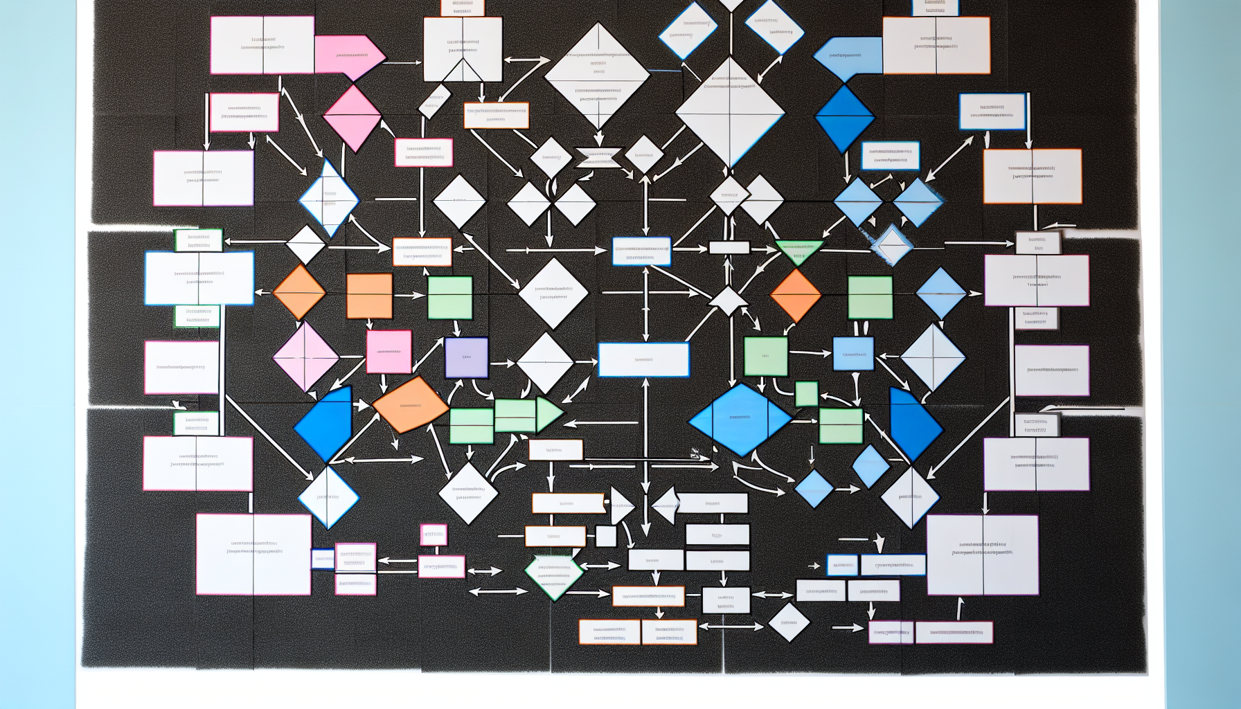 A flowchart showing the breakdown of a complex problem into subproblems using dynamic programming