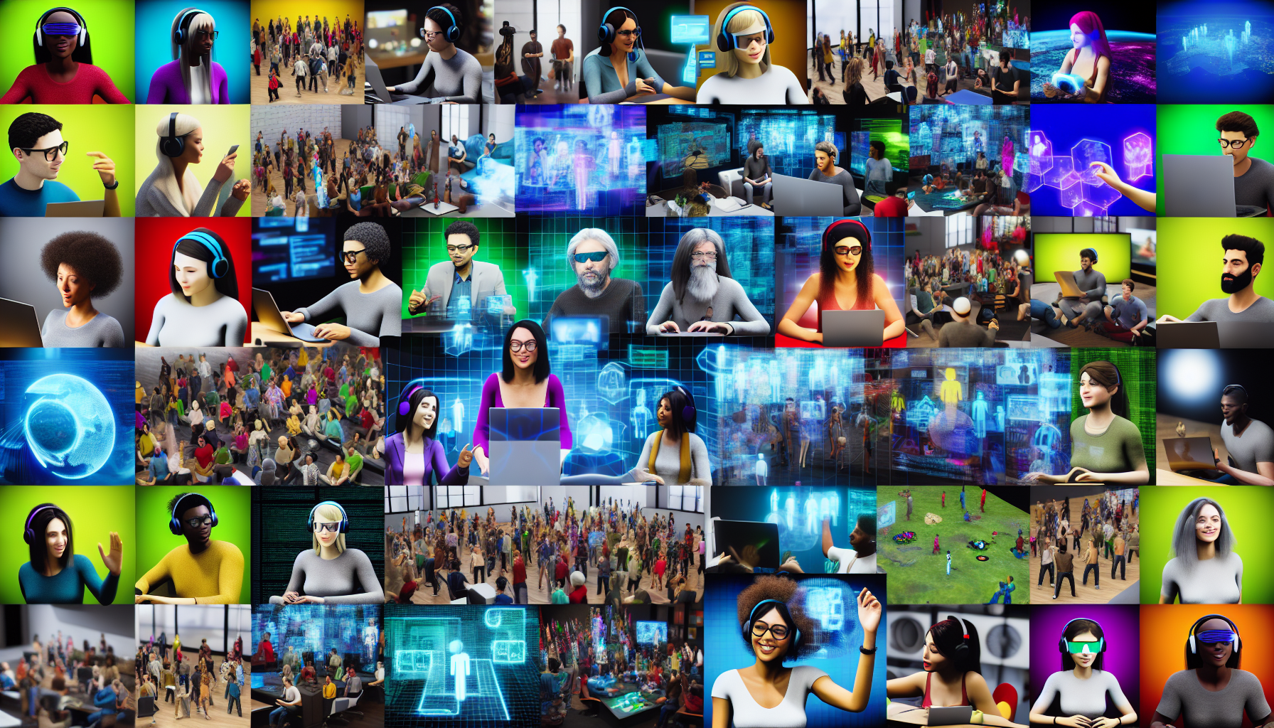 A vibrant collage representing the diverse user base of RepubliK
