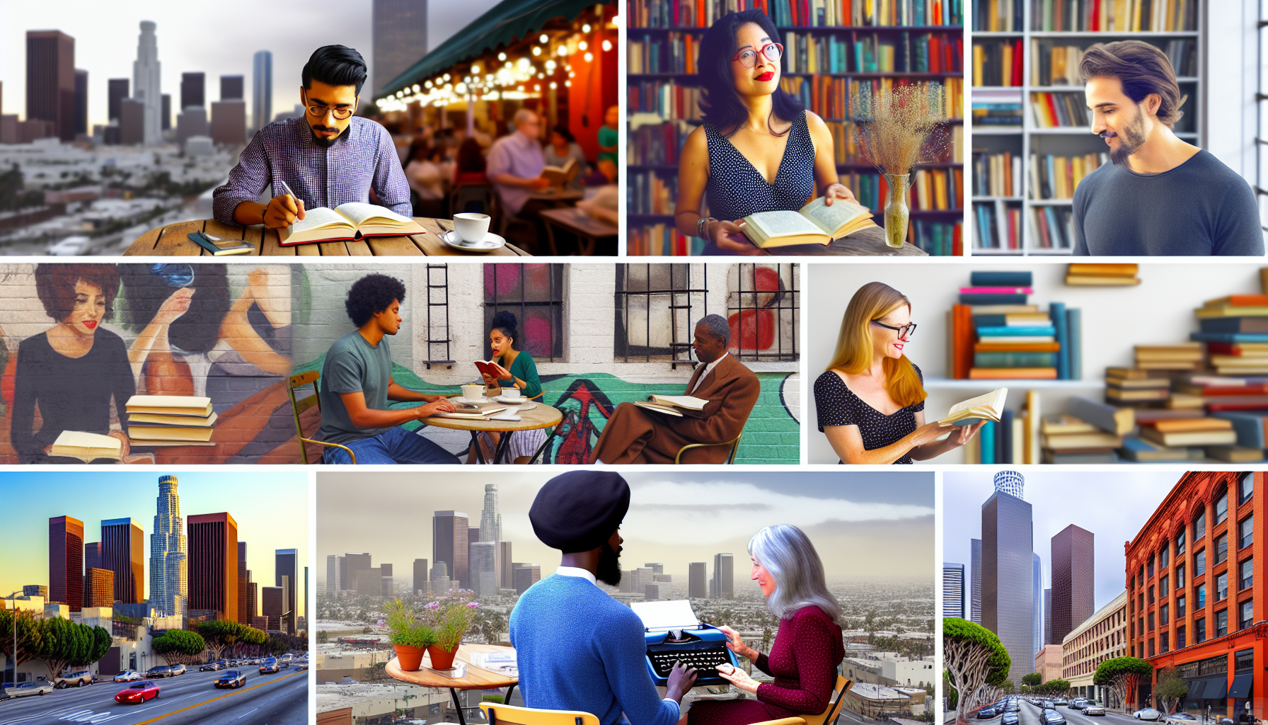 A vibrant depiction of Los Angeles