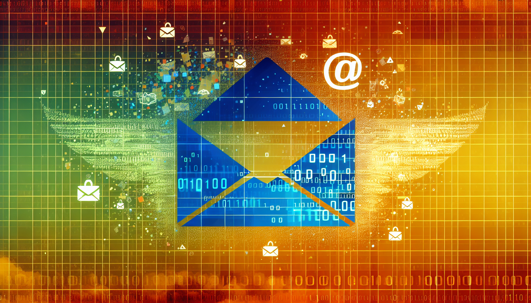 A vibrant illustration of an email envelope transforming into a digital wallet
