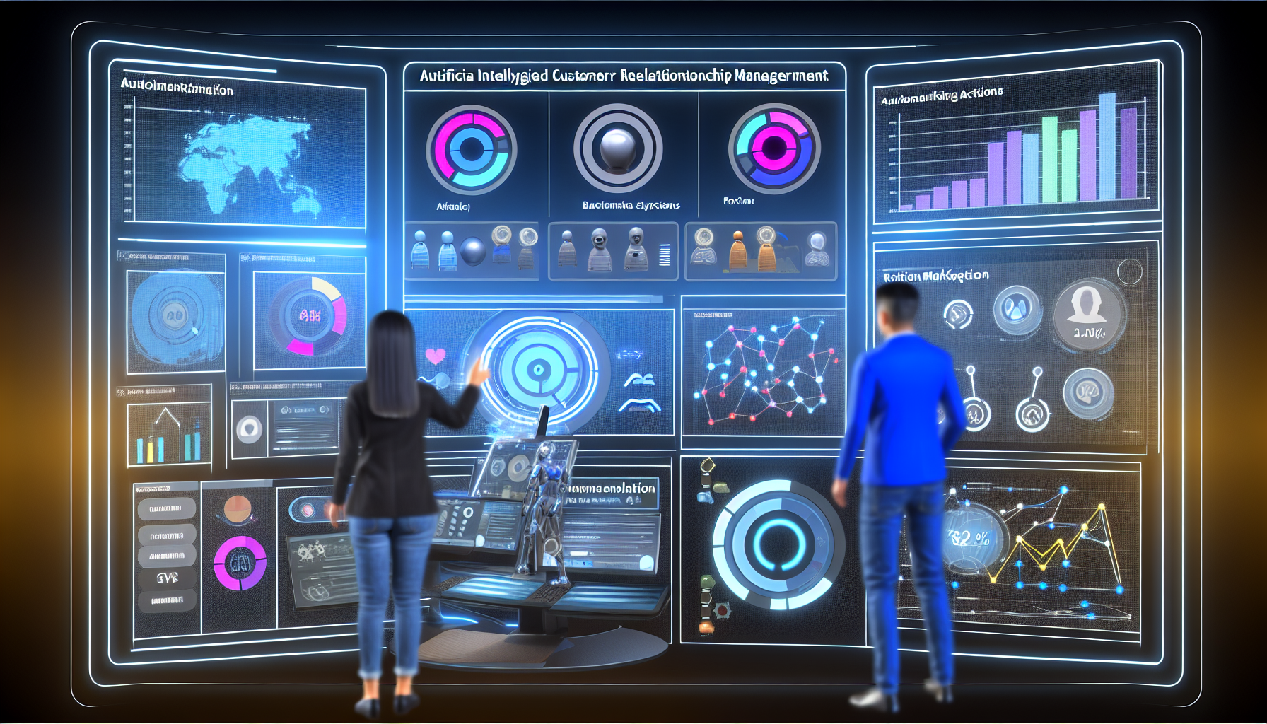 AI-Driven CRM Interface in Action