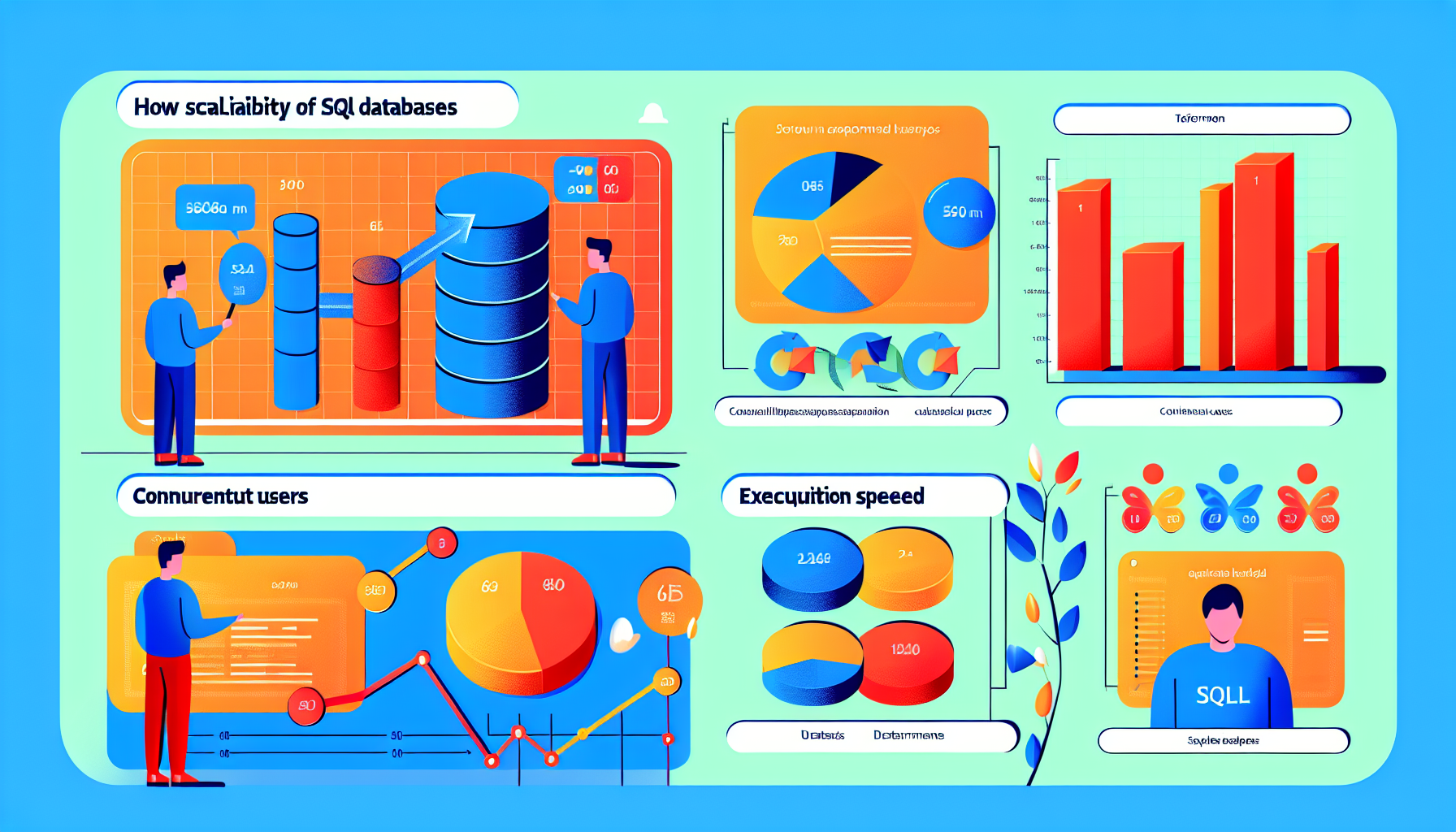 An infographic showing the scalability of SQL databases