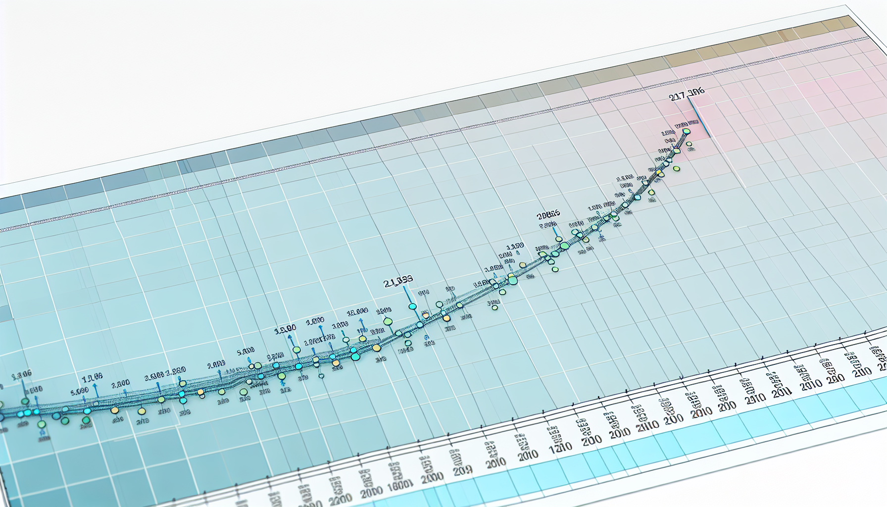 Graph showing the rise in global EV sales