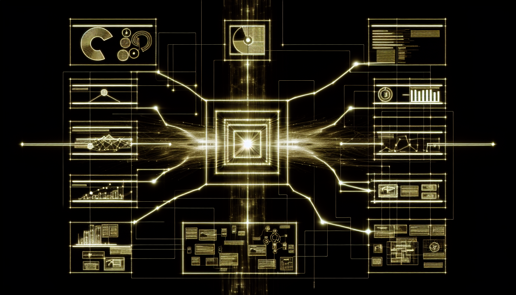 Graphic showing AI technology analyzing user data for content personalization