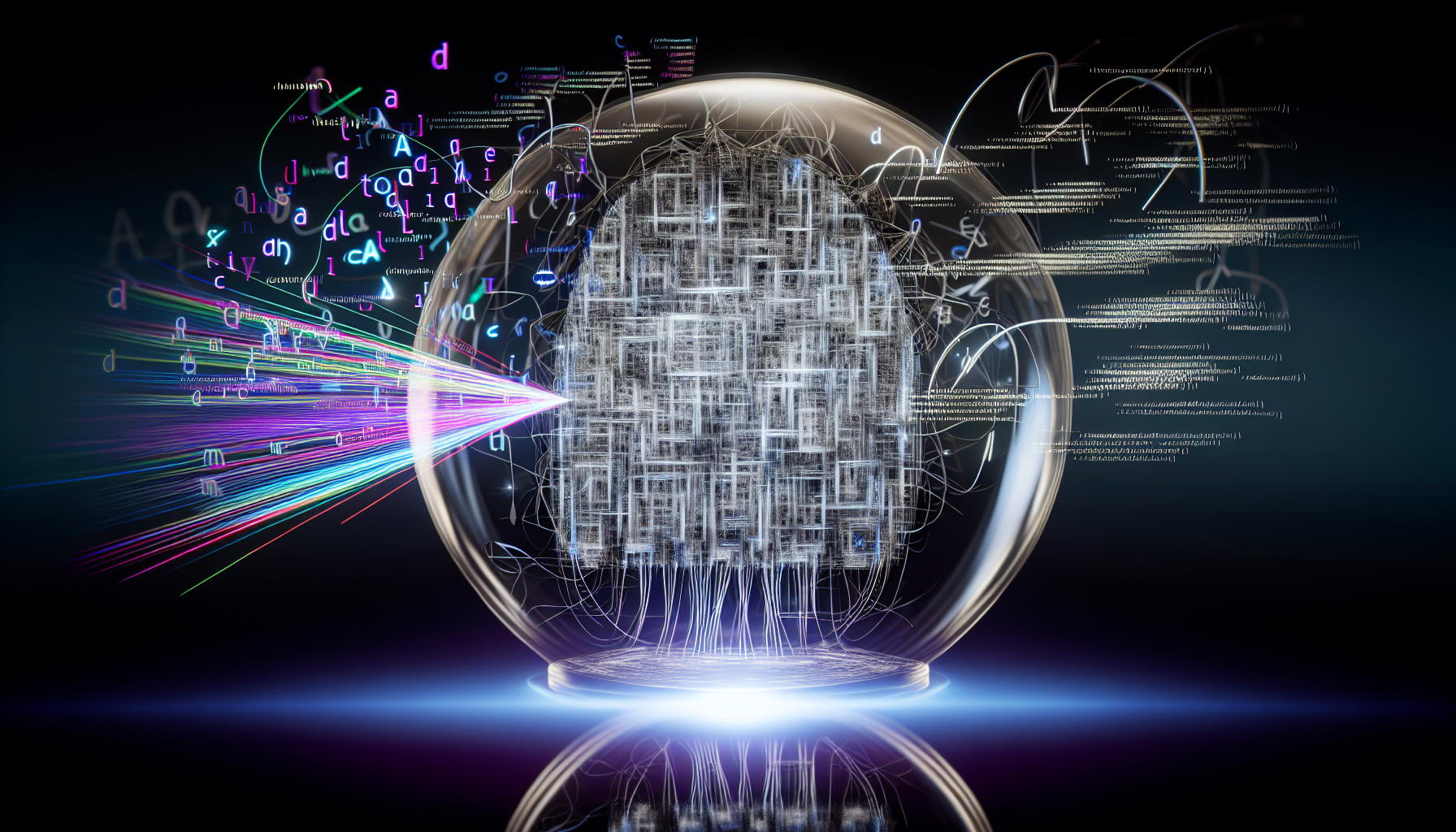 Illustration of a large language model in action