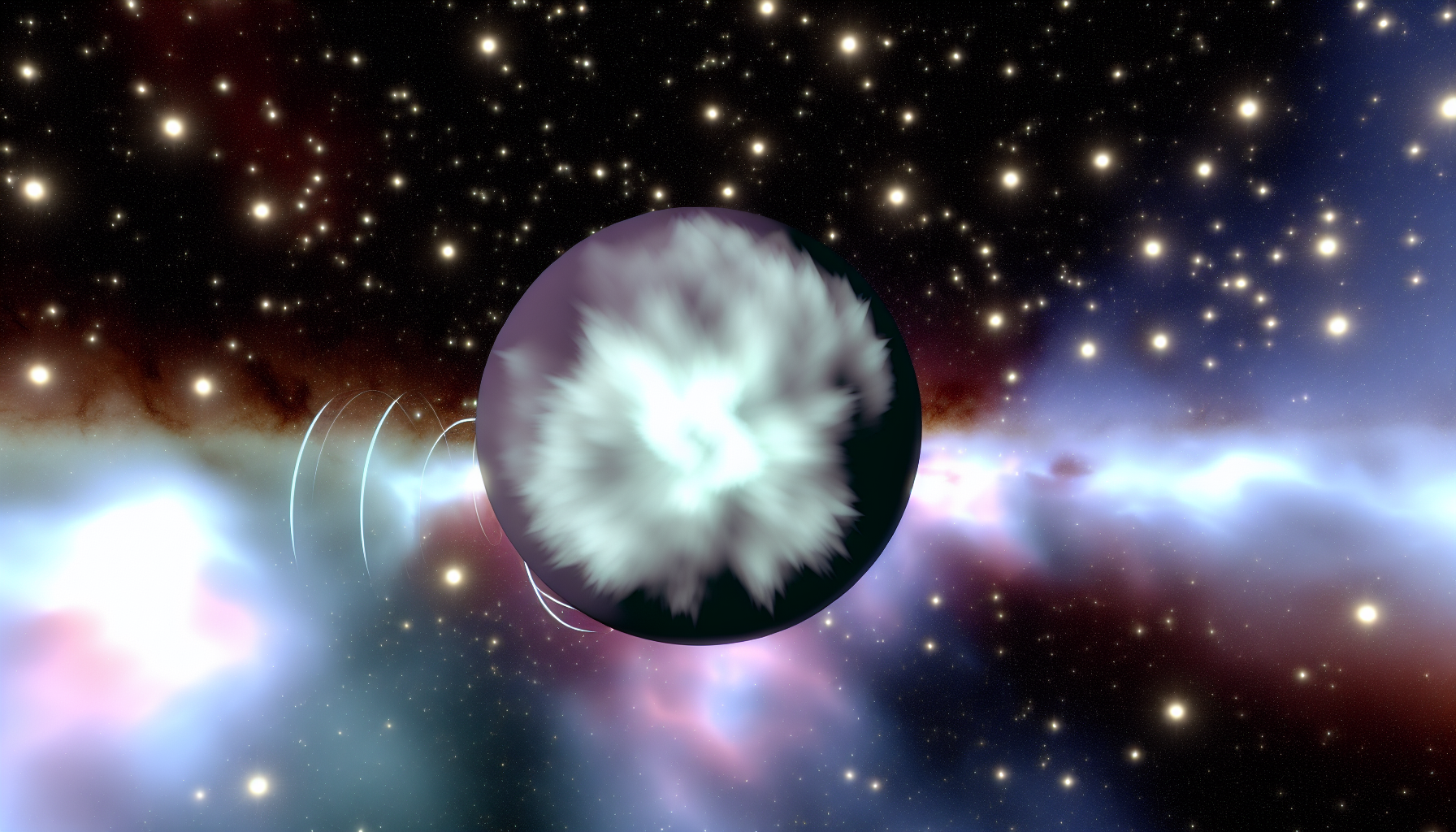 Visualization of high-energy emissions from a neutron star
