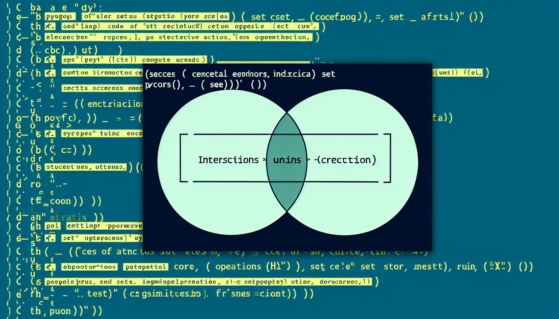 Python Intersections and Unions Diagram