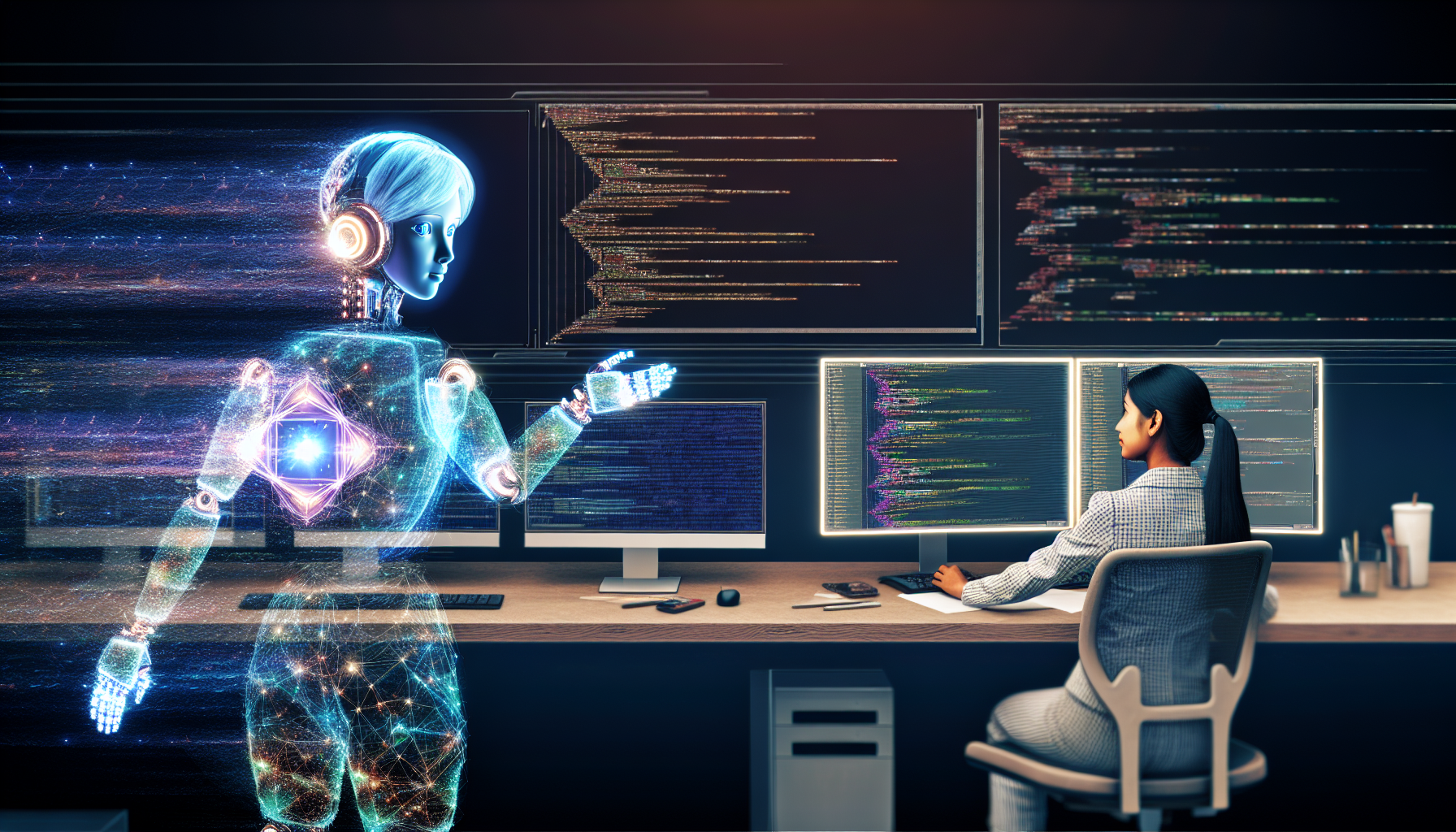 AI Copilot assisting a developer