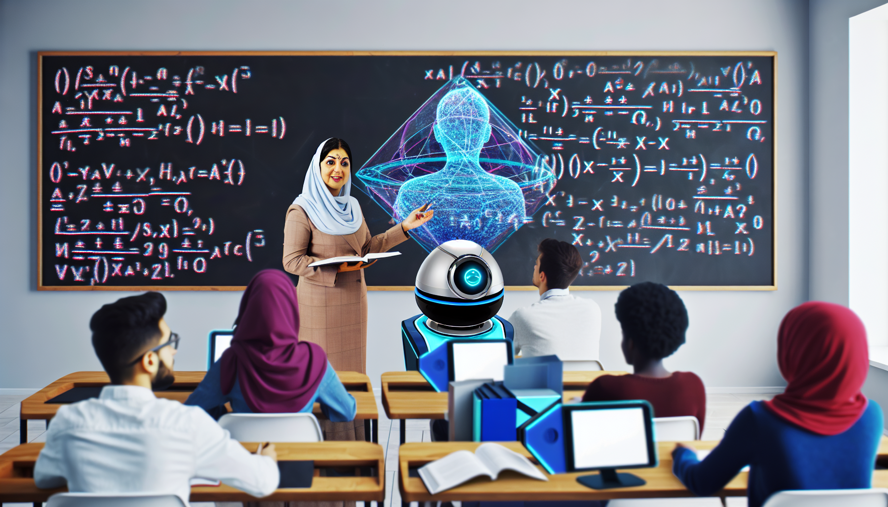 AI-enhanced virtual classroom environment