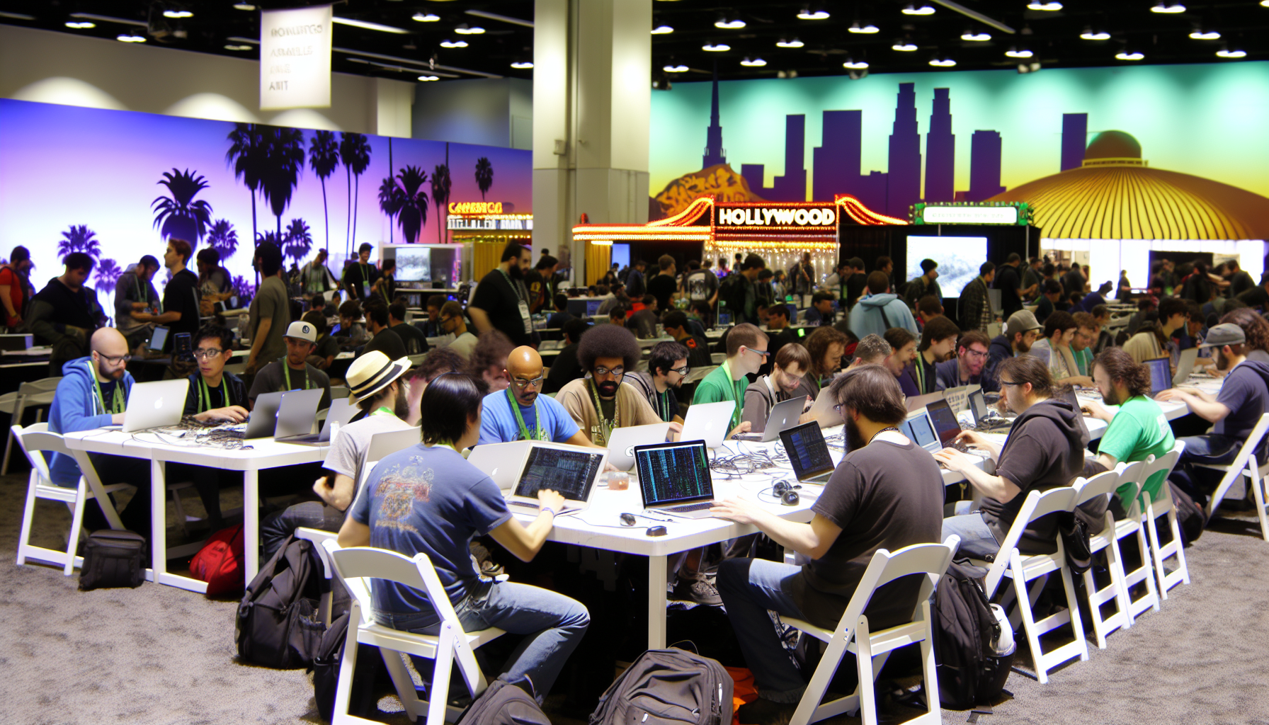 A vibrant game modding event in Los Angeles