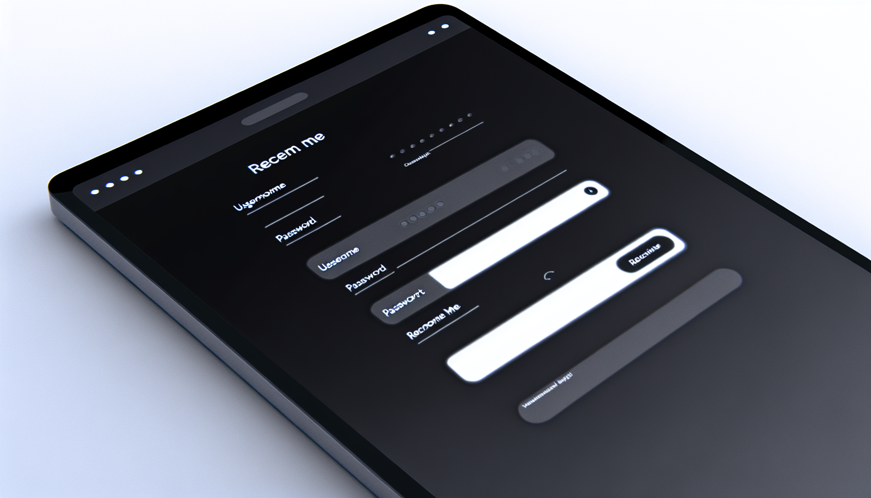 Sleek login interface designed with Shadcn/ui React components