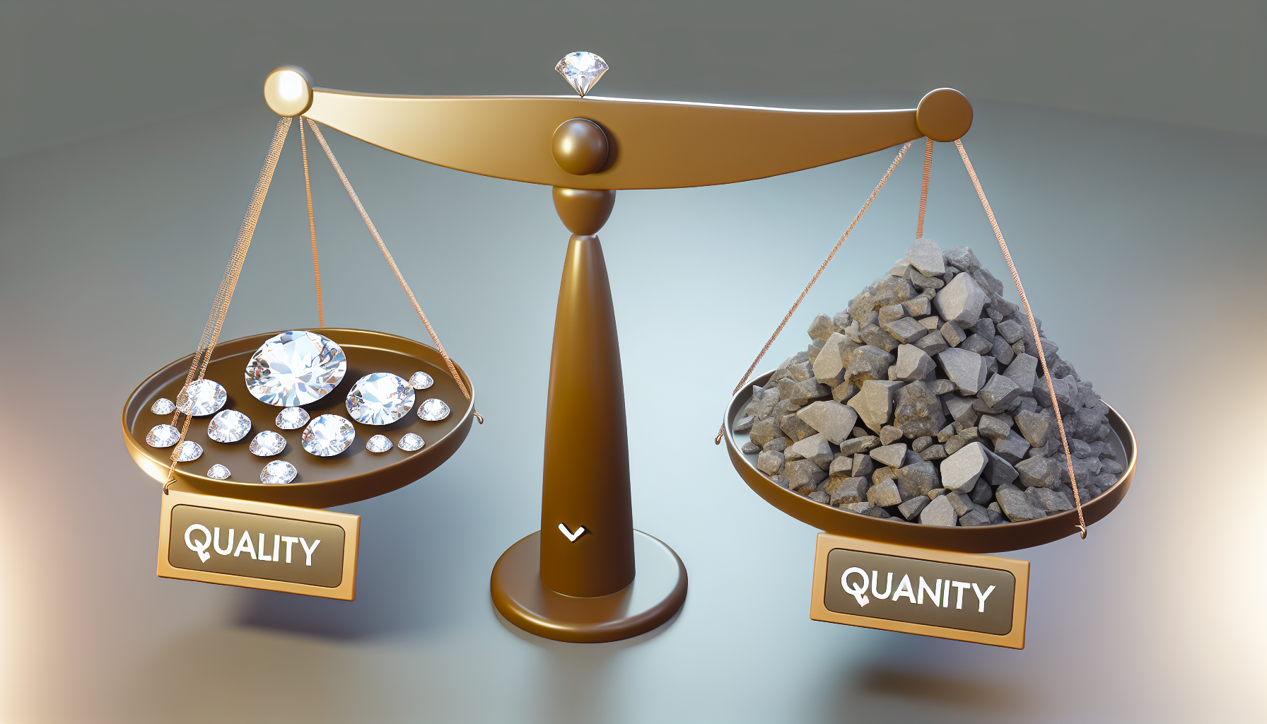 A visual representation of data quality versus quantity