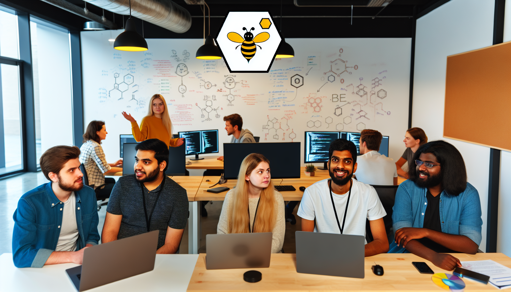 Bee Techy team working on AI e-learning solutions
