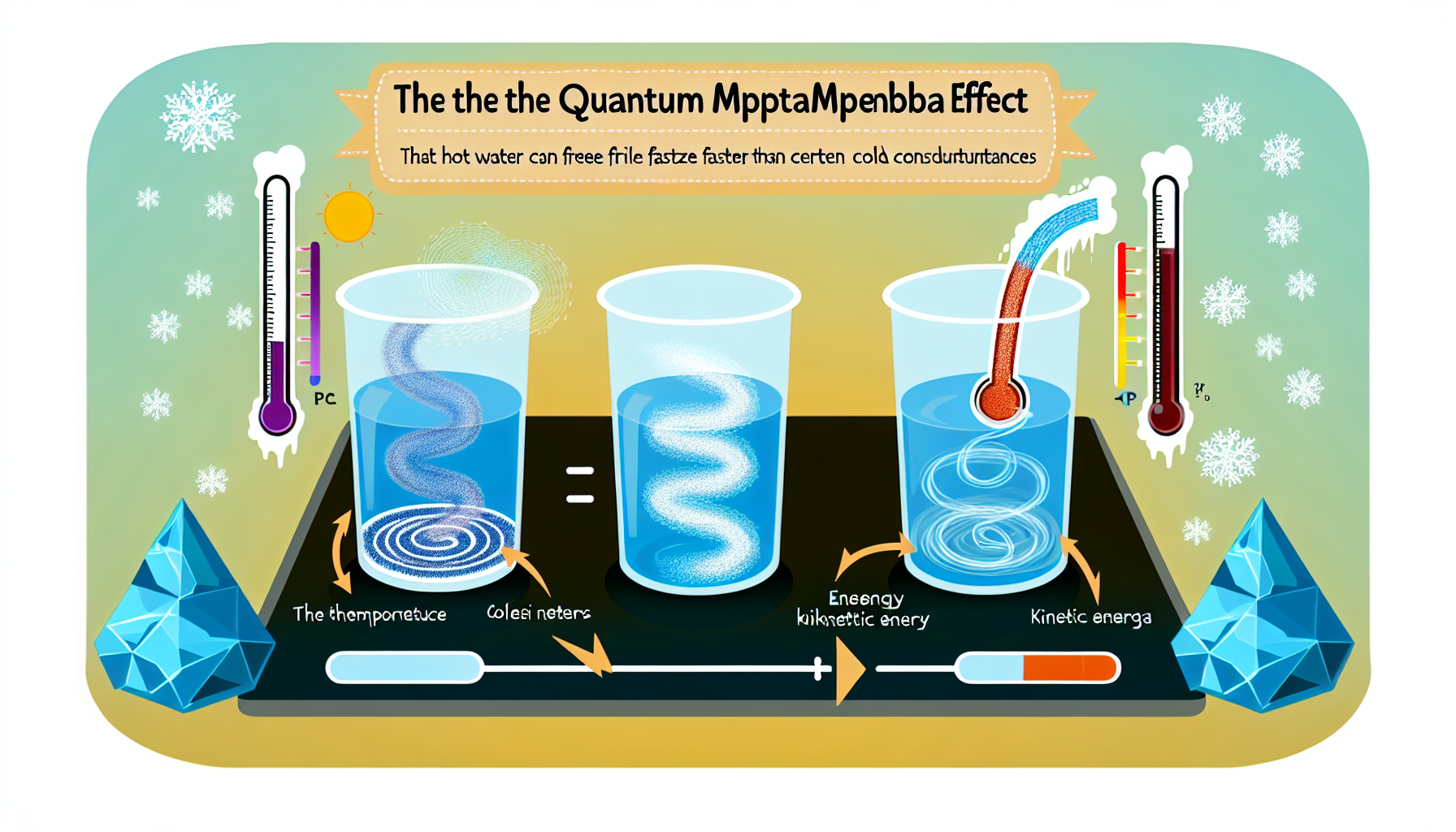 Quantum Mpemba Effect Illustration