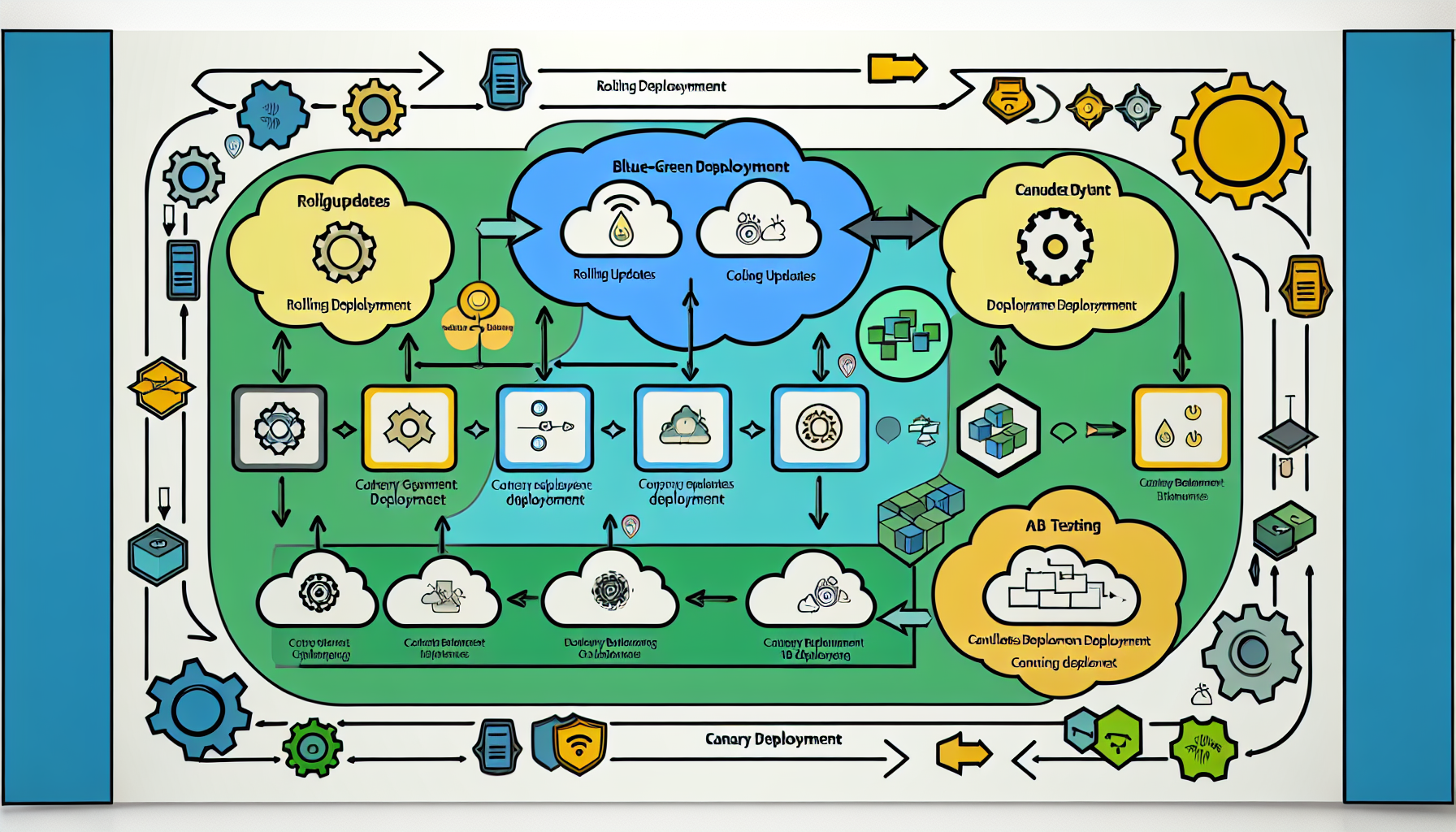 Infographic on Kubernetes deployment strategies