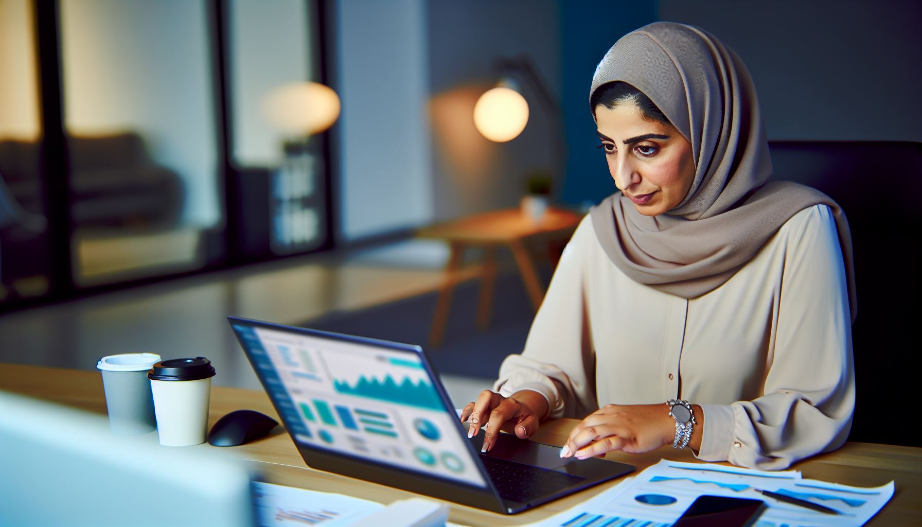 Small Business Owner Using AI Tools
