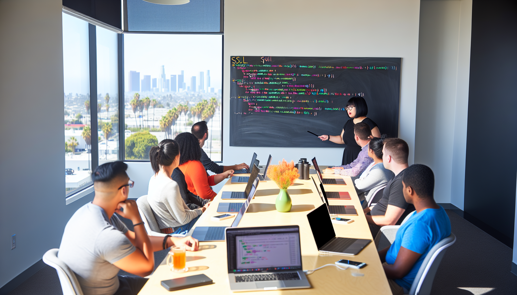 SQL training session in Los Angeles