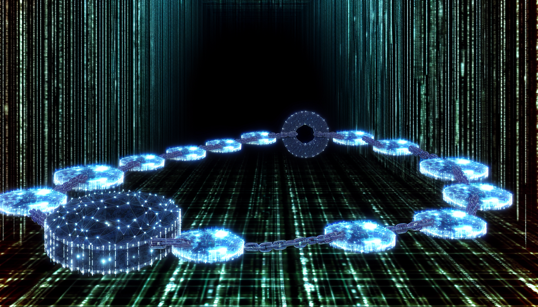 Visualization of a 51% Attack on a Blockchain Network