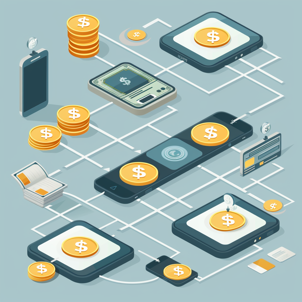 Infographic of Stable Coin Payment Process