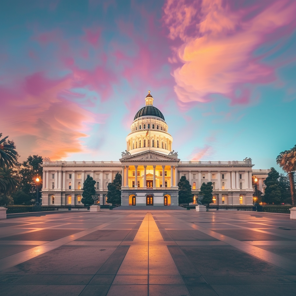 California State Capitol, symbolizing the role of legislation in AI ethics