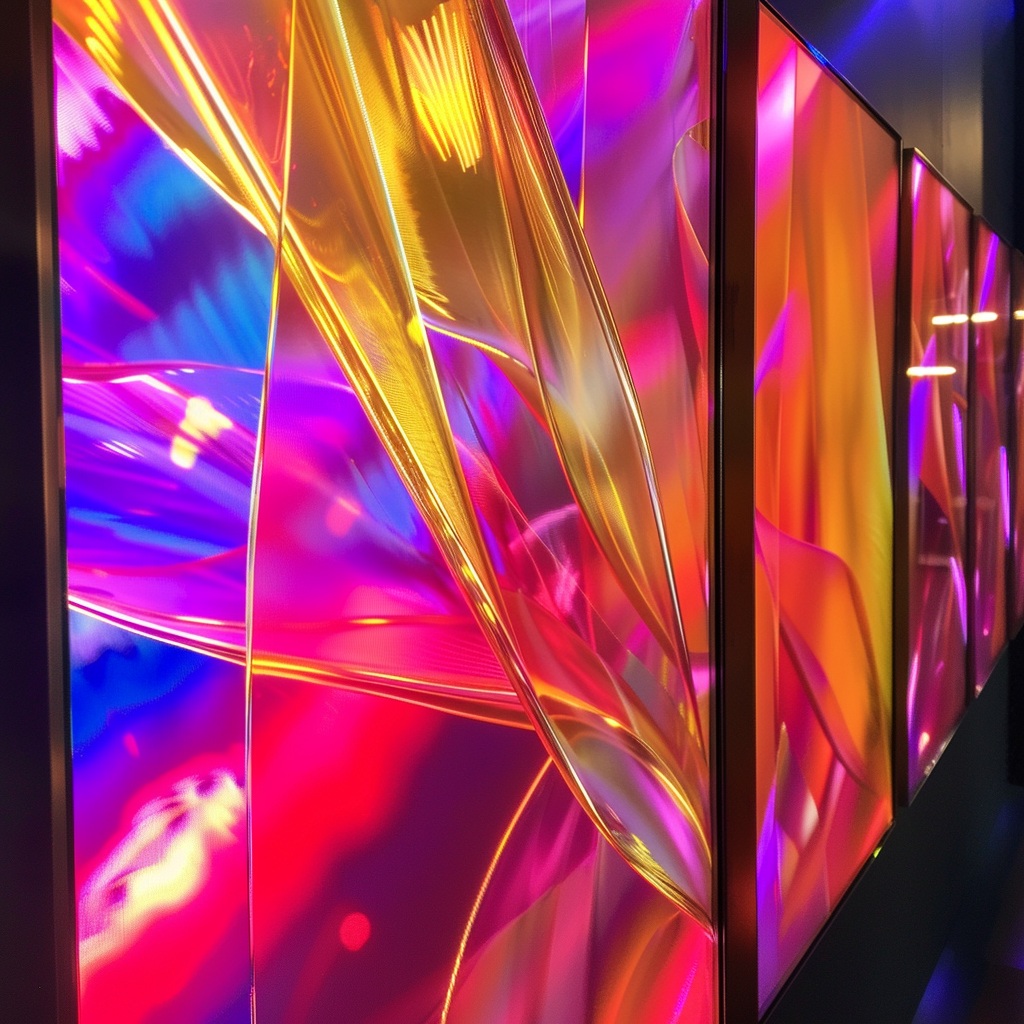 Next-generation display technology showcasing vibrant colors
