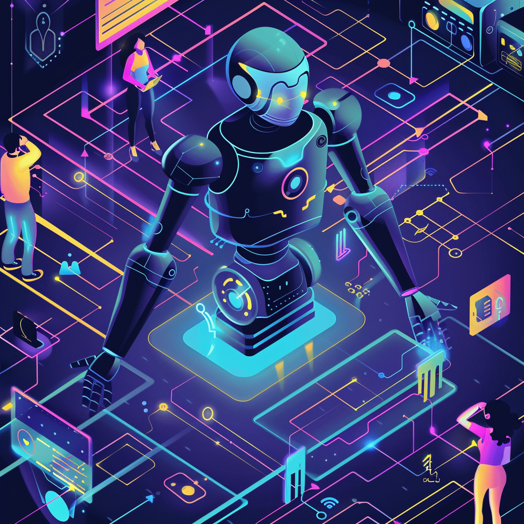 An infographic highlighting the ethical considerations in AI technology