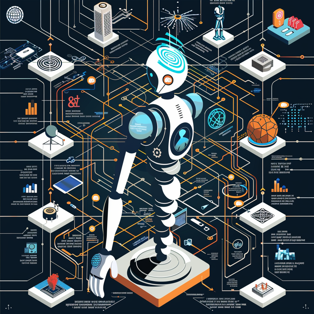 An infographic showing the democratization of AI technology