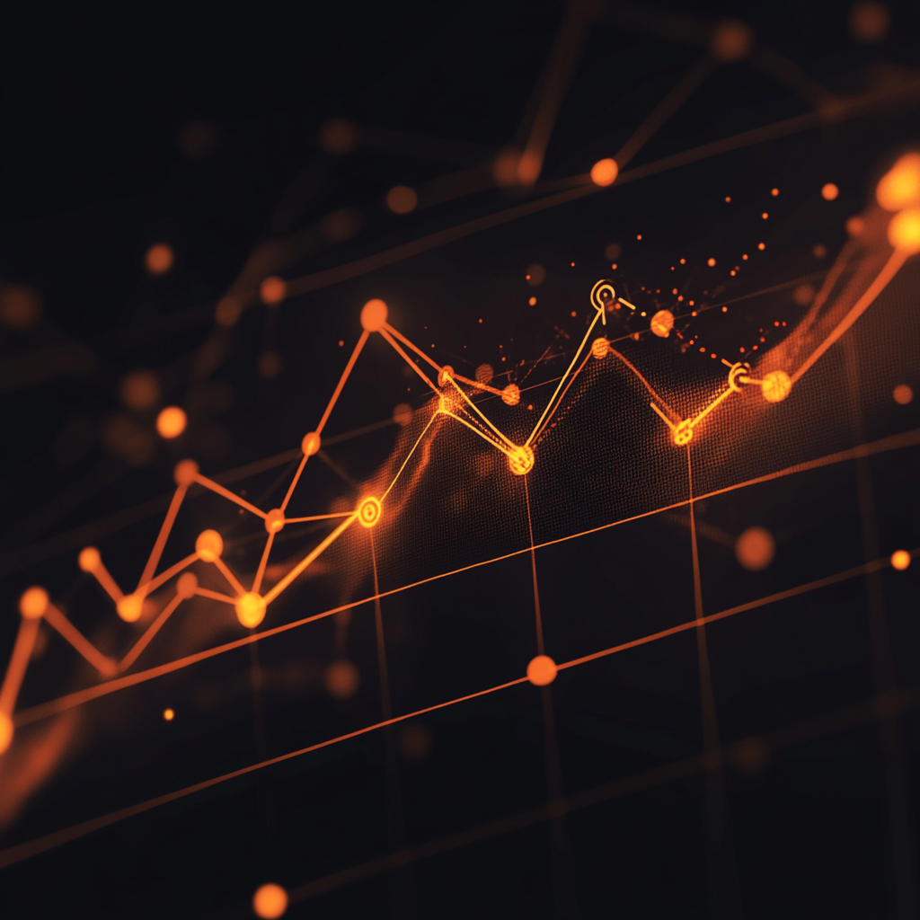 Fortify Your Fortune: Graph depicting rising security measures and declining breaches over time.