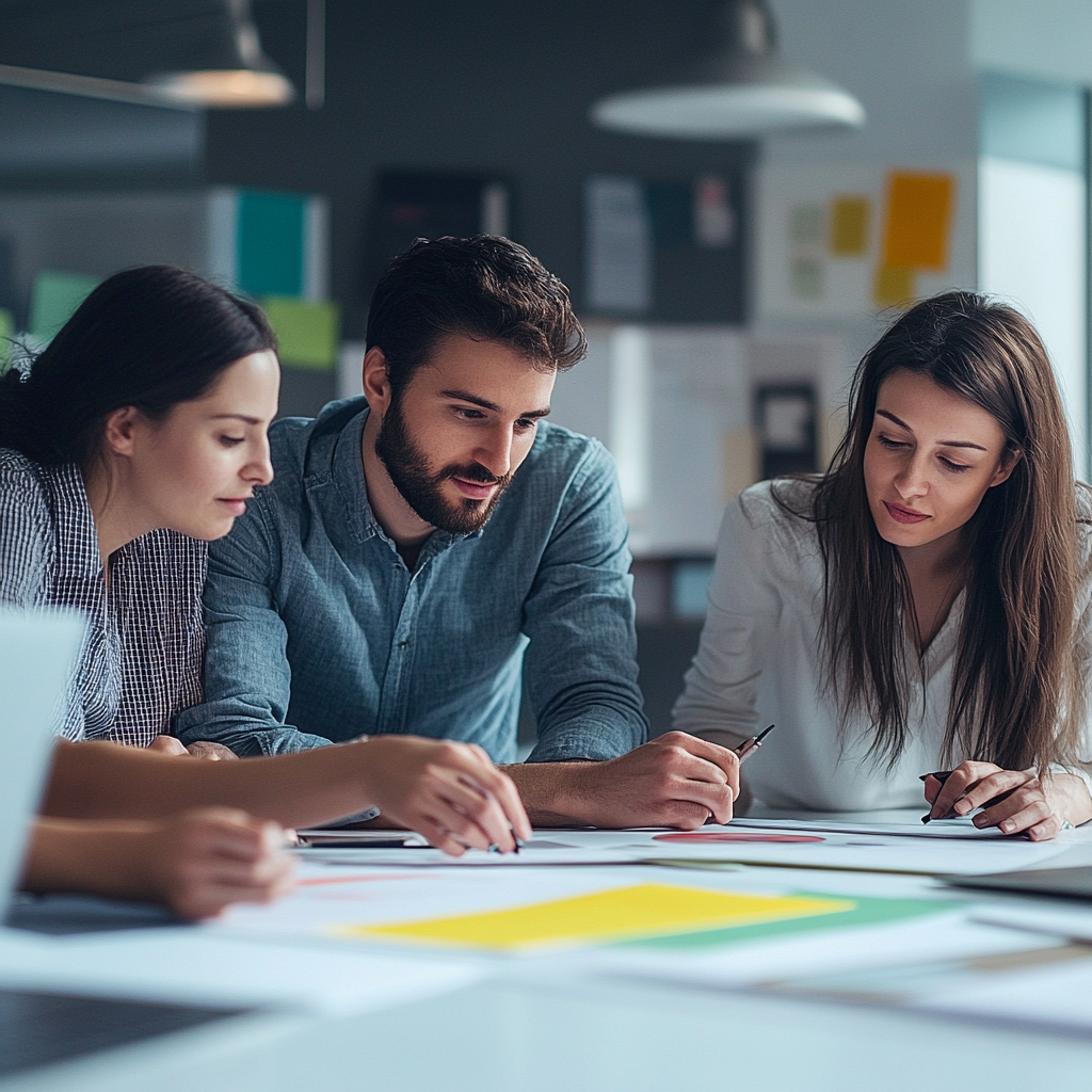 UX designers collaborating on Motion-Enhanced UX: How to integrate motion elements into user experience design.