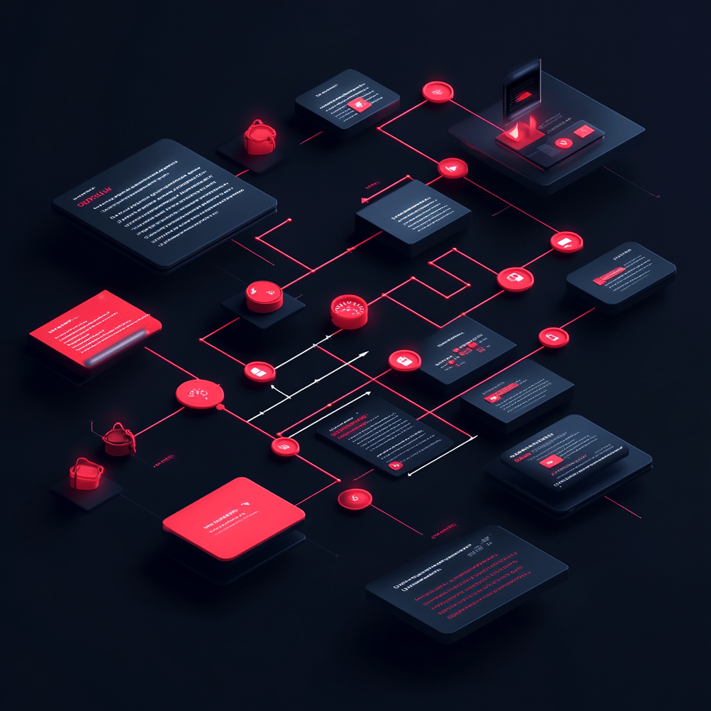 Flowchart illustrating the software development and implementation process with a focus on Fortifying Trust in systems.